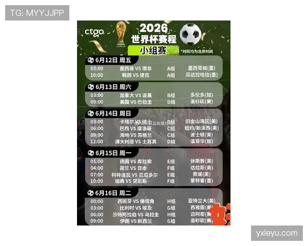 捷克队2026世界杯赛程前瞻：小组对手与出线形势分析